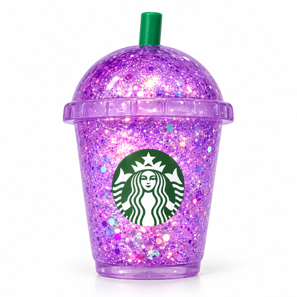 Squishy Cup à paillettes | Rose, bleu, violet et vert